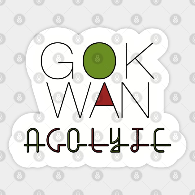 Gok Wan Acolyte Sticker by Spiralpaper